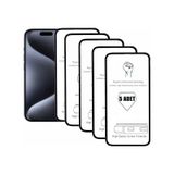 Bzontech İphone 15 Pro İle Uyumlu Ekran Koruyucu Tam Kaplayan 5li Set