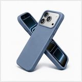Bzontech iPhone 17 Pro Max Uyumlu Kılıf Renkli Lansman Içi Kadife Yumuşak Kamera Yükseltili Silikon - Antrasit