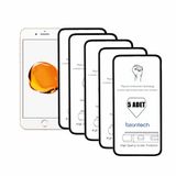 Bzontech iPhone Uyumlu 8 Plus Beyaz İle Ekran Koruyucu Tam Kaplayan 5li Set