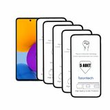 Bzontech Samsung Galaxy M52 İle Uyumlu Ekran Koruyucu Tam Kaplayan 5li Set