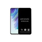 bzontech Samsung Galaxy S21 FE Anti Statik Ekran Koruyucu Toz Tutmayan Kırılmaz Cam