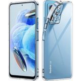 Bzontech Xiaomi Redmi Note 12 Pro 5g Kılıf Şeffaf Silikon Kamera Korumalı 3D