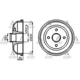 BZT Bosch Fren Kampanasi Corsa C 02-10 ABS SiZ Arka Takım 2 Adet 418000 - BSH-0986477134