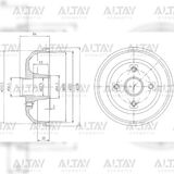 BZT Delphi Fren Kampanasi Corsa C 02-10 ABS SiZ Arka Takım 2 Adet 418000 - DEL-BF471