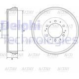 BZT Delphi Fren Kampanasi Hilux 06-11 Arka 4x4 / 295-6 Takım 2 Adet 42431-0K130 - DEL-BF537