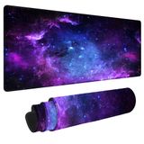 BZU Galaxy Print Genişletilmiş Büyük Mouse Pad Büyük, XL Oyun Mouse Pad Masa Pedi, 80 x 30 cm Uzun Bilgisayar Klavye Mouse Mat Fare Altlığı 3 mm Kaymaz Tabanlı ve Dikişli Kenarlı Ev Ofis Çalışmaları