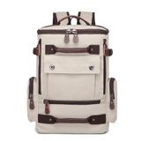 C-Active 1258 Bej Kanvas Kumaş Büyük Boy Erkek Sırt Çantası