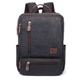 C-Active 1260 Siyah Kanvas Kumaş Büyük Boy Unisex Sırt Çantası