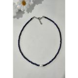 C-Bhadu Naturel GERÇEK İNCİ, LAPİS LAZULİ DOĞALTAŞ KOLYE