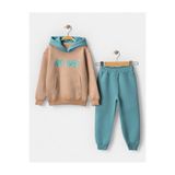 c.c.l. coccolin kids baby clup No Way Baskılı Erkek Çocuk Içi Pamuklu Polarlı 3 Ip Alt Üst Eşofman Takımı