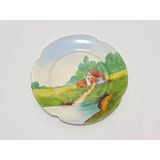 C.f.p Limoges Çiçek Desenli Porselen Duvar Tabağı 25Cm