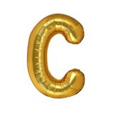 C Harf Gold Folyo Balon 32-34 Inc 82 cm