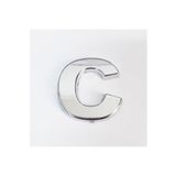 C Harfi 3,75 Cm Krom Yapışkanlı