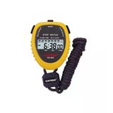 C.S.L CG-503 Boyun Askılı Dijital Kronometre Siyah/Sarı 1/100 Hassasiyetli Spor Ve Antrenman Kronometresi