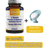 C Vitamini Kapsül,(Turunç ve Kuşburnu Ekstreleri) - Sabunluk Hediyemiz 2038-03