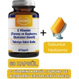 C Vitamini Kapsül,(Turunç ve Kuşburnu Ekstreleri) - Sabunluk Hediyemiz 2038-04