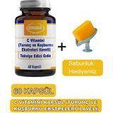 C Vitamini Kapsül,(Turunç ve Kuşburnu Ekstreleri) - Sabunluk Hediyemiz 2038-07