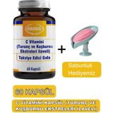 C Vitamini Kapsül,(Turunç ve Kuşburnu Ekstreleri) - Sabunluk Hediyemiz 2038-10