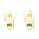 C Vitamini%10 ve Panthenol Cilt Tonu Eşitleyici Leke Karşıtı Aydınlatıcı Nemlendirici Serum, 30 ml (2 Paketi) - Option-1