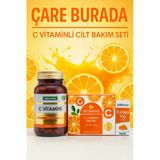 C Vitaminli Cilt Bakım Seti ( C Vitamini Kapsül & Portakal Yağı & C Vitamini Sabun)