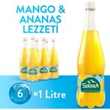 C Vitaminli Mango & Ananas Aromalı Doğal Maden Suyu 6x1 L
