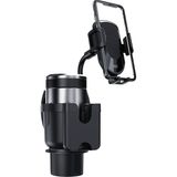 C140 Araç Içi Bardak Tutucu Telefon Standı, 5-7 Inç Telefonlar ve 7-9 Inç Tabletler Için, 170 mm Açılabilir Çene, 360 Dönebilir, Basit Kurulum, Dayanıklı Malzeme, Siyah
