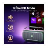 C2 60W Taşınabilir Rgb Bluetooth Hoparlör Ipx4 Parti Speaker Yeşil - 01-Siyah