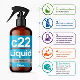 C22 Lıquıd - 250 Ml Sıvı Bazlı (Protez Saç Bant Sökücüsü Temizleyicisi)