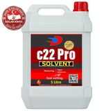 C22 Pro - Protez Saç Bant Sökücüsü Temizleyicisi - 5 Litre (C22 Alkol Bazlı,C22 Solvent)
