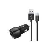 C493 Araç Şarj Aleti Ve Type-c Usb Kablo Set 2.4a 2x Usb