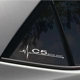 C5 Yan Cam Sticker Oto Kapı Çıkartma Tuning oto 20 cm x 7 cm yazı 71