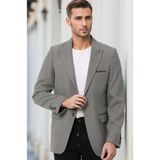C5058 Dewberry Erkek Ceket-Açık Gri - XL