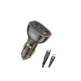 C508 80W 2xpd 30+20W + USB Araç Içi Type-C Şarj Aleti
