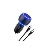 C685 Premium 48W 2X Usb Type-C/Lightning Kablo Araç Şarj Aleti Set