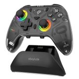 C8 PC Controller - Wireless Bluetooth Dongle - Hall Effect Joystick RGB Lighting - 1000Hz Macro Keys - Dual Vibrate Gaming Controller for Windows PC, Android, Switch, Steam, TV, IOS & Charging Dock