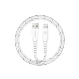 C89 Nyloflex 1.5M 3A Usb To Lightning Hızlı Şarj Kablo - Beyaz