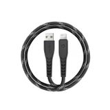 C89 Nyloflex 3M 3A Usb To Lightning Hızlı Şarj Kablo - Siyah
