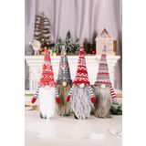 C9 4’lü Şişe Geçirmeli Gnome Yılbaşı Süsü Neol Dekorasyon Seti Sevimli Peluş Noel Baba Gnome Set