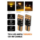 C9 Canbus T10 Park ve Plaka Ampulü 12/24V Turuncu CCS Pro Led Teknoloji