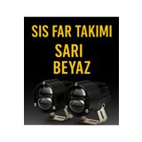 C9 E-Mark Onaylı Laser Sarı Beyaz Uzun Kısa Özellikli Motosiklet Sis Farı