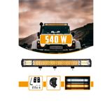 C9 E-Mark Onaylı Off Road 3 Sıra 540w 5 Modlu Led Lamba Sabit Beyaz Ve Turuncu 108 Cm 3030 Cree Led
