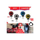 C9 E-Mark Onaylı Offroad Ve Motosiklet Led Sis Farı Yuvarlak 2 Adet Angel Beyaz