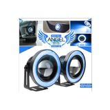 C9 Mercekli Angel Led Halkalı Sis Far Metal Alaşım Gövde Su Geçirmez 89 Mm