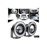 C9 Mercekli Angel Led Halkalı Sis Far Metal Alaşım Gövde Su Geçirmez Beyaz 89mm