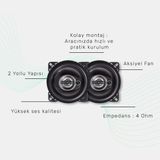 C9 T-Sound 4 Öhm 2 Yollu Terrter'li Kaaksiyel Araç Hoparlörleri - 10 Cm