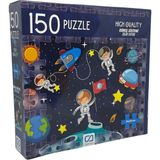 CA Games 150 Parça Canlı Desenli 34x24cm Çocuk Puzzle Yapboz Serisi (Uzay)