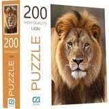 Ca Games Aslan 200 Parça 2,2mm Kalınlık 34X48CM Profesyonel Hobi Puzzle Yapboz Serisi