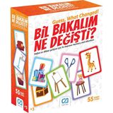 Ca Games Bil Bakalım Ne Değişti 55 Kartlı Çok Oyunculu Eğitici Çocuk Hafıza ve Dikkat Oyun Kartları
