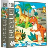 Ca Games Dinozorlar 150 Parça 34X24CM Çocuk Puzzle Yapboz Serisi