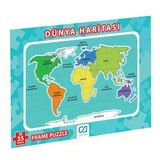 Ca Games Dünya Haritası Frame Puzzle 35 Parça 10200